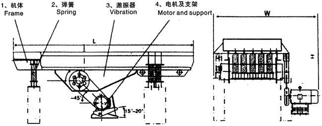 振动给料机安装图